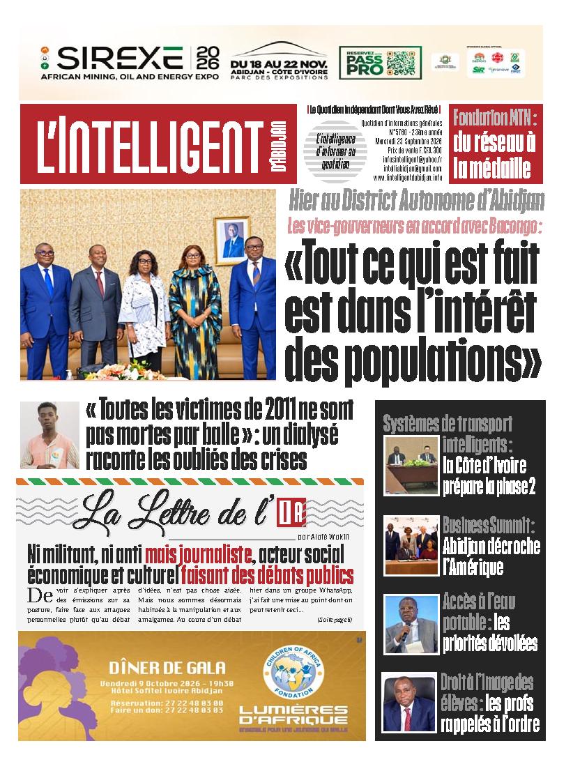 INTELLIGENT ABIDJAN N° 5760