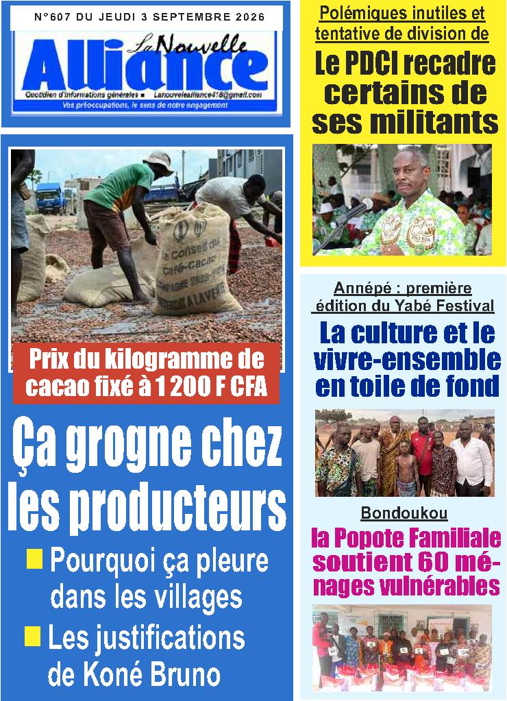 LA NOUVELLE ALLIANCE N° 607