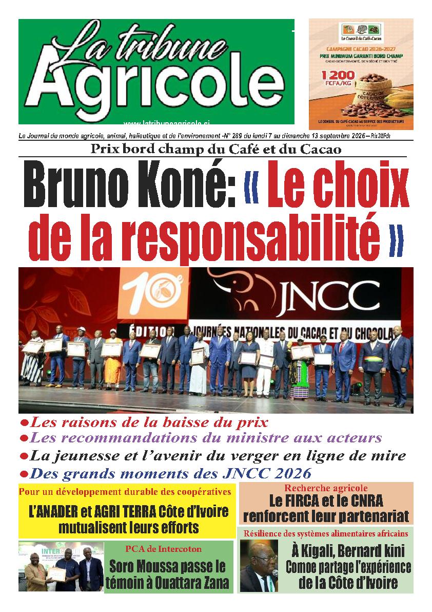 LA TRIBUNE AGRICOLE N° 289
