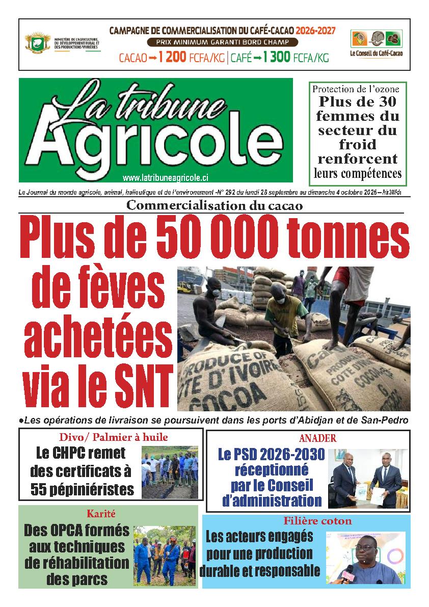 LA TRIBUNE AGRICOLE N° 292