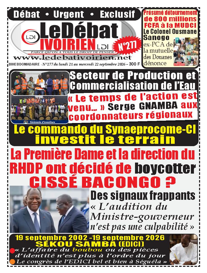 LE DEBAT IVOIRIEN N° 277