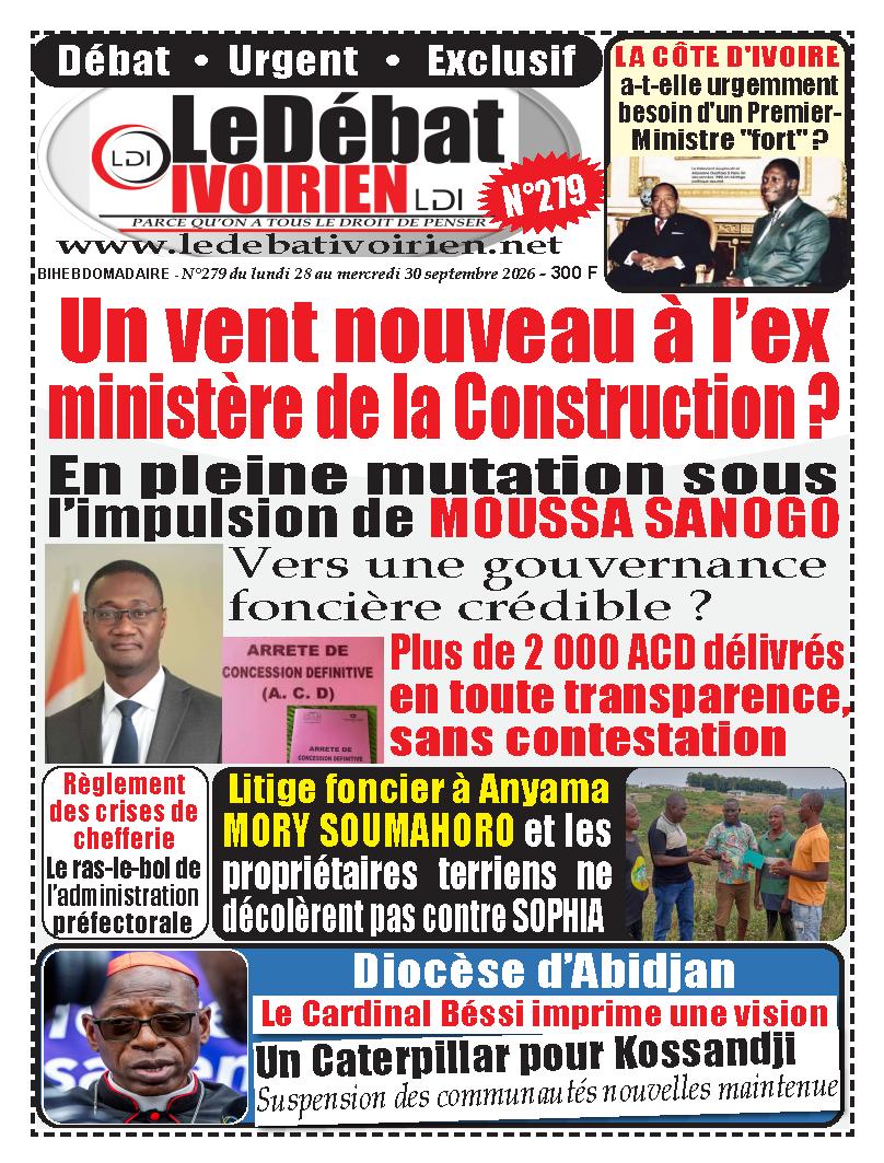 LE DEBAT IVOIRIEN N° 279