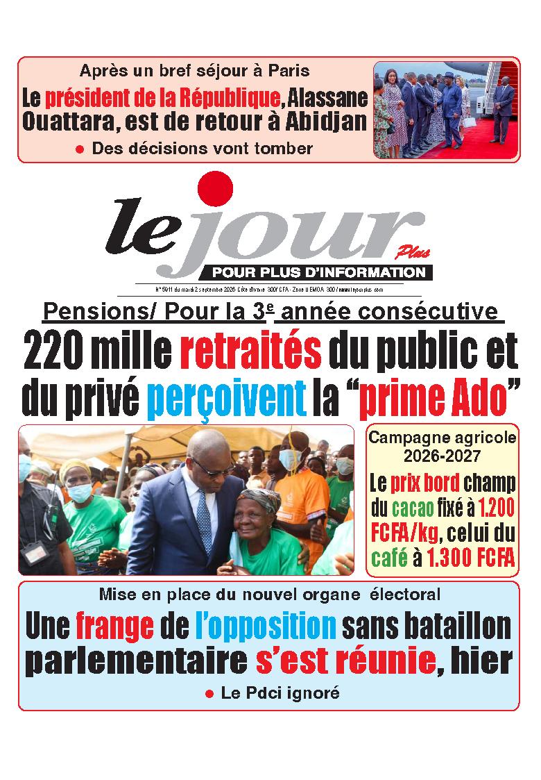 LE JOUR PLUS N° 5911