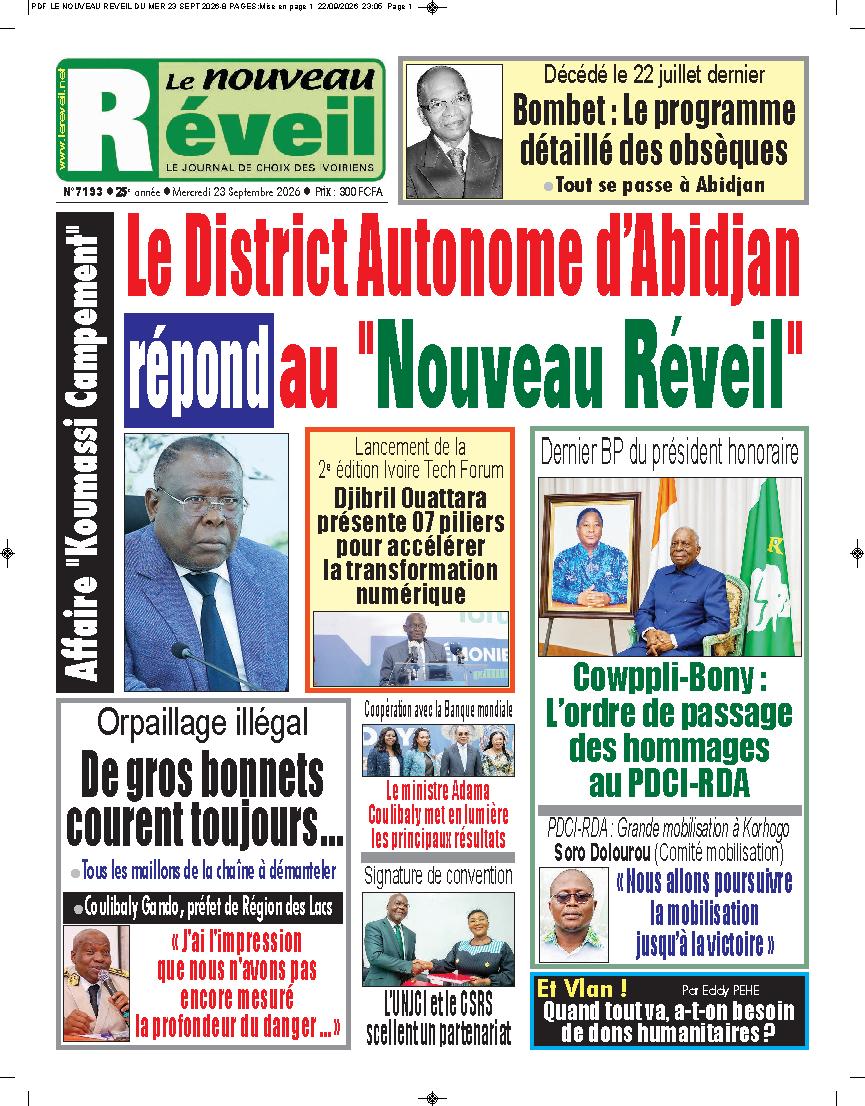 LE NOUVEAU REVEIL N° 7193