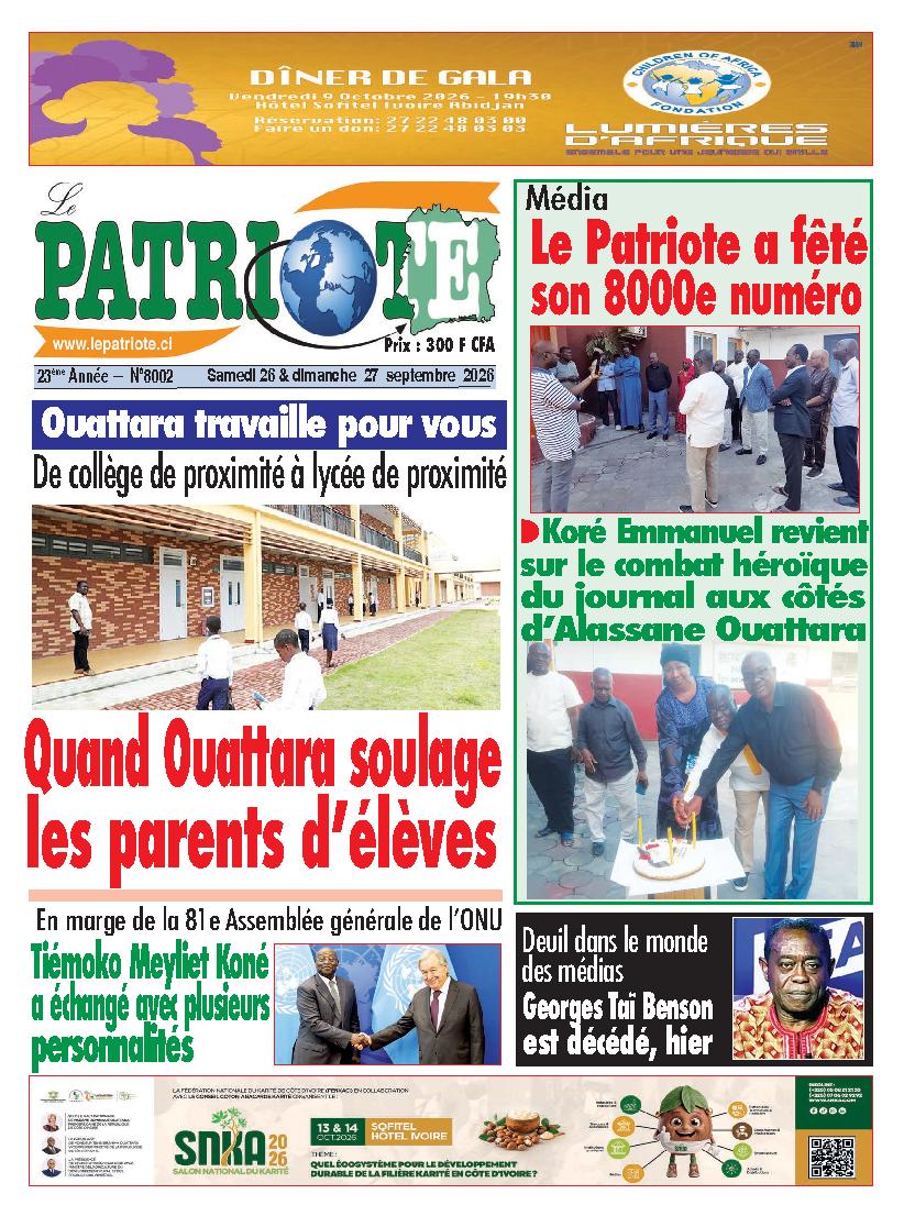 LE PATRIOTE N° 8002