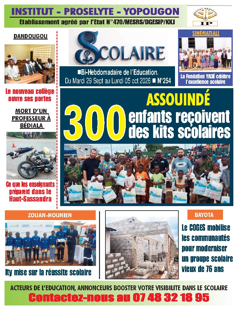 LE SCOLAIRE N° 254
