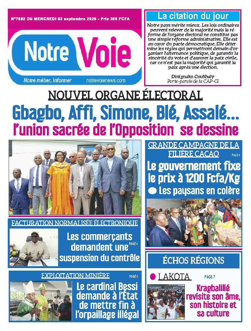NOTRE VOIE N° 7982