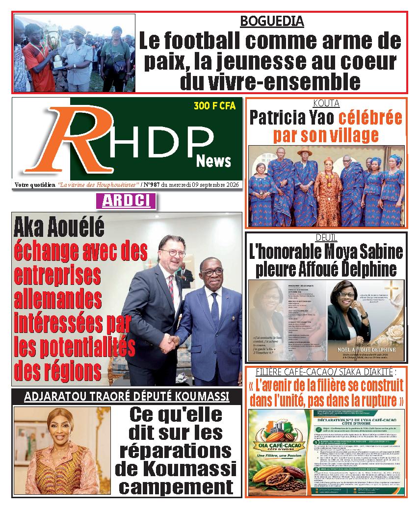 RHDPNEWS N° 987