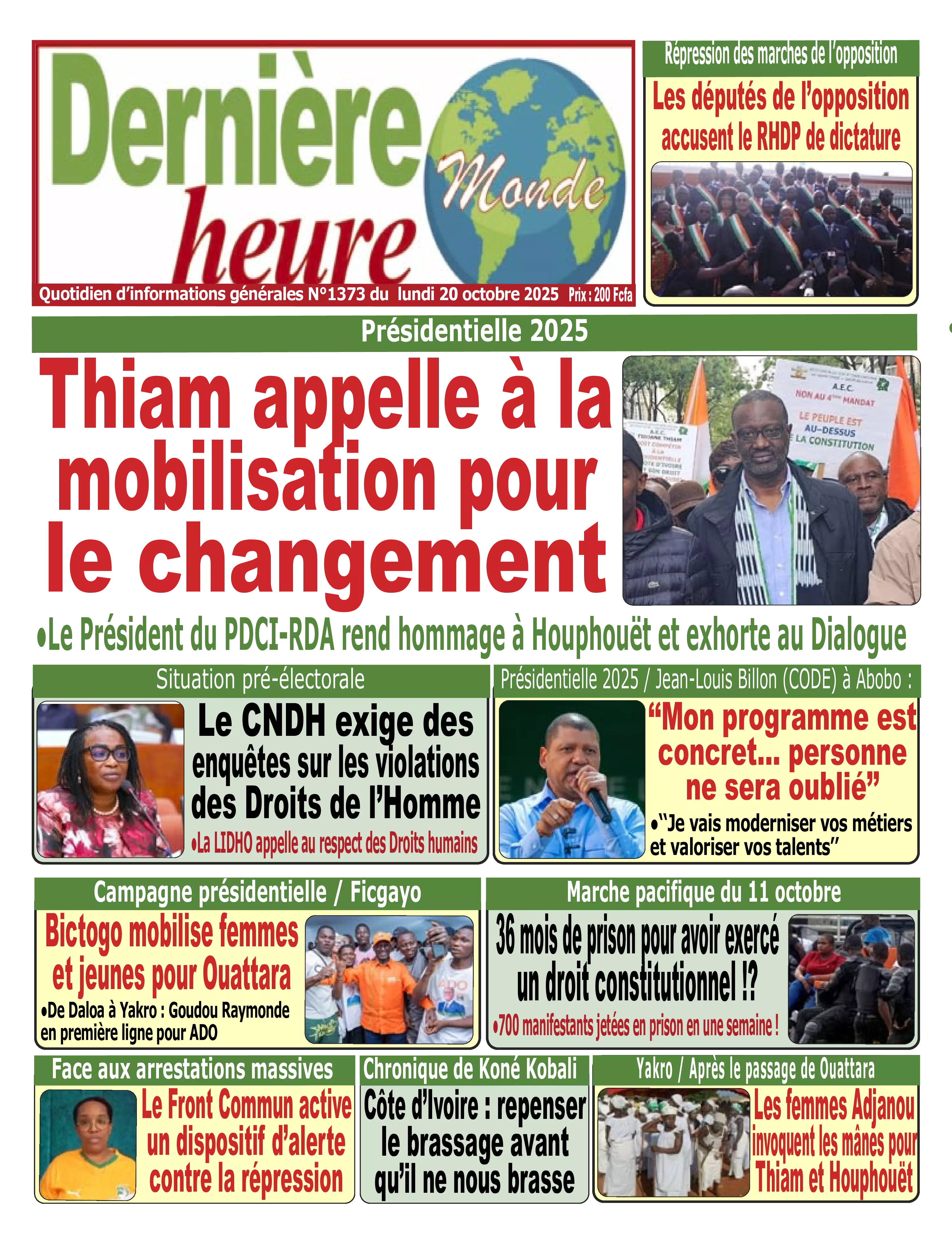 DERNIERE HEURE N° 1373