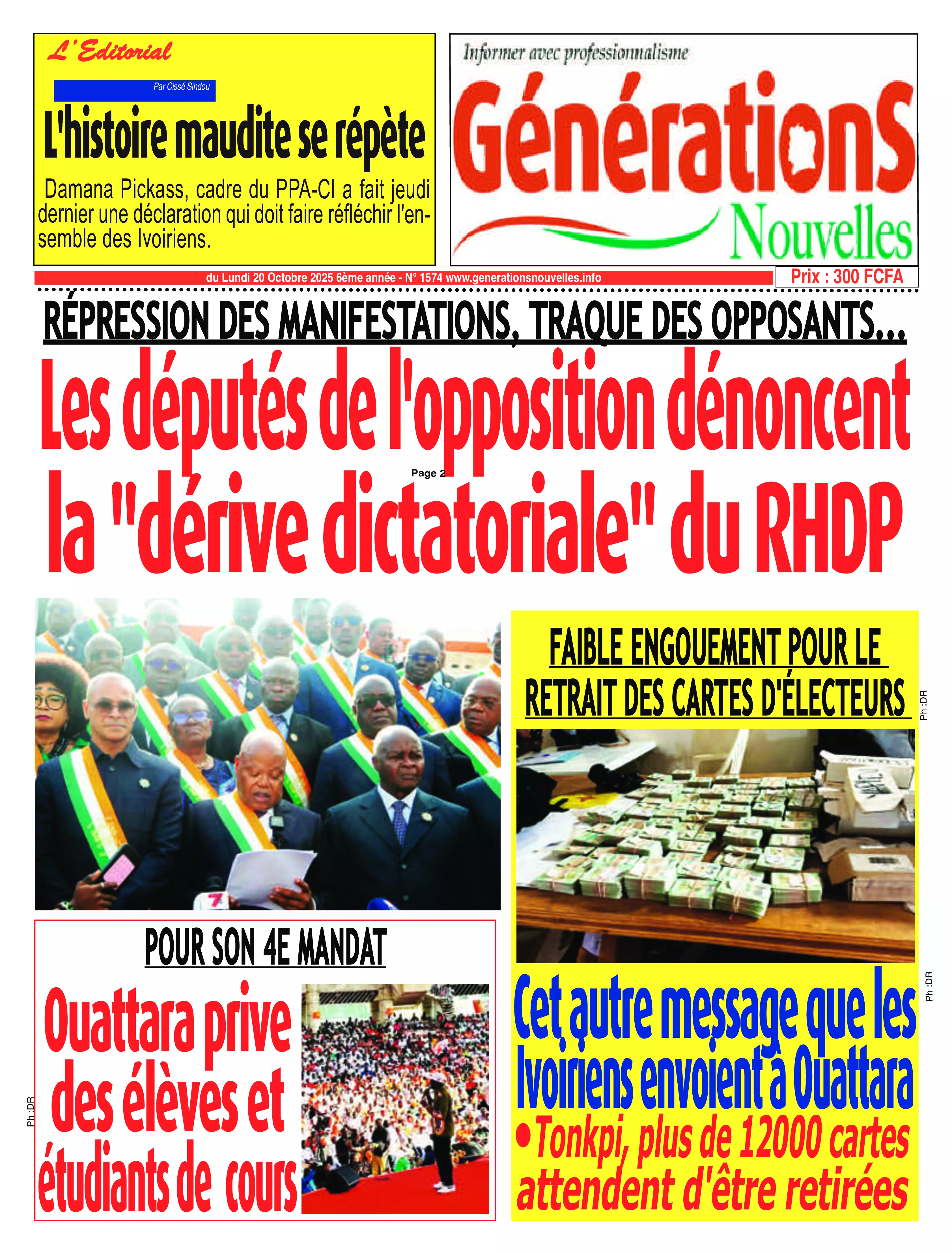 GENERATIONS NOUVELLES N° 1574