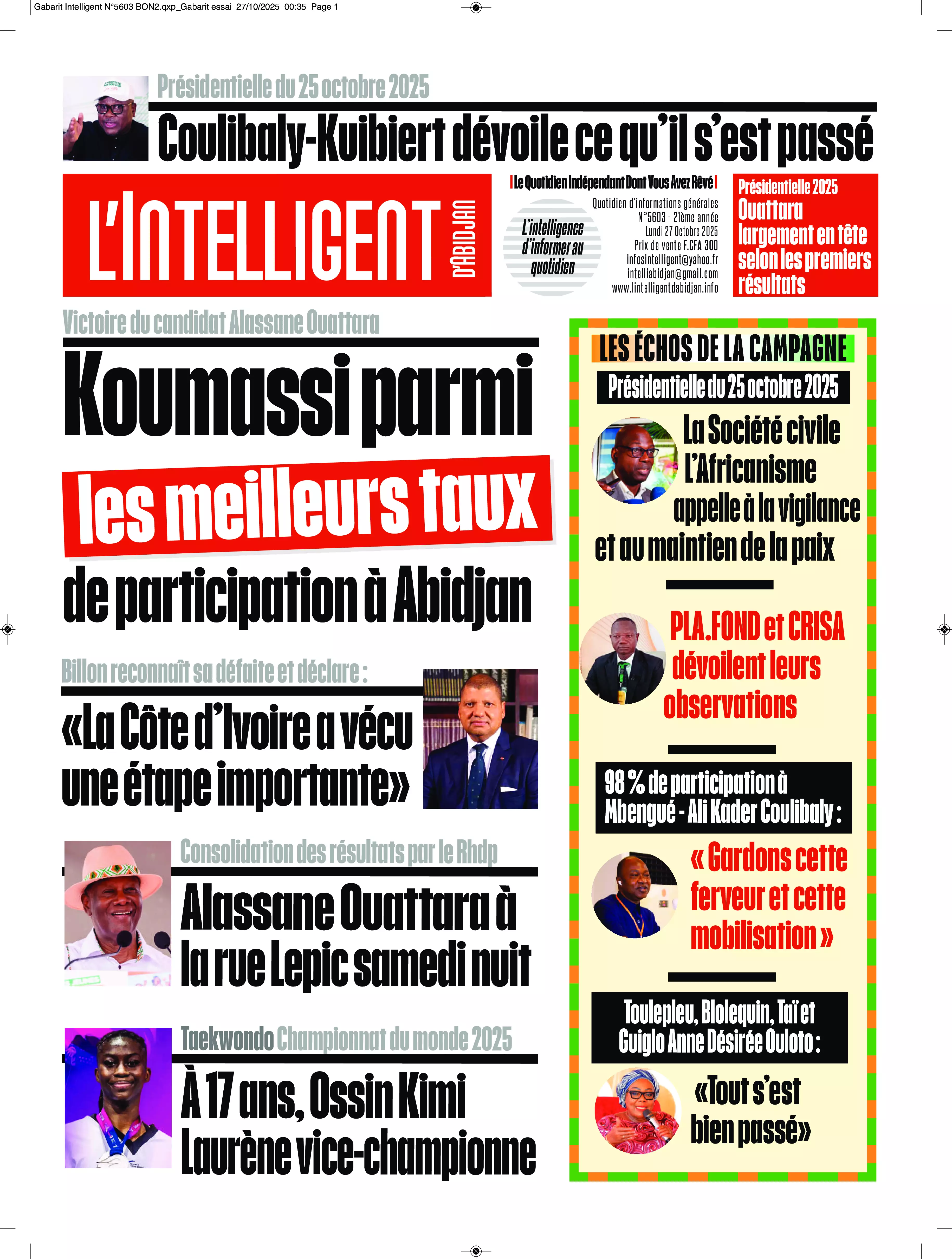 N° 5603 - 2025-10-27