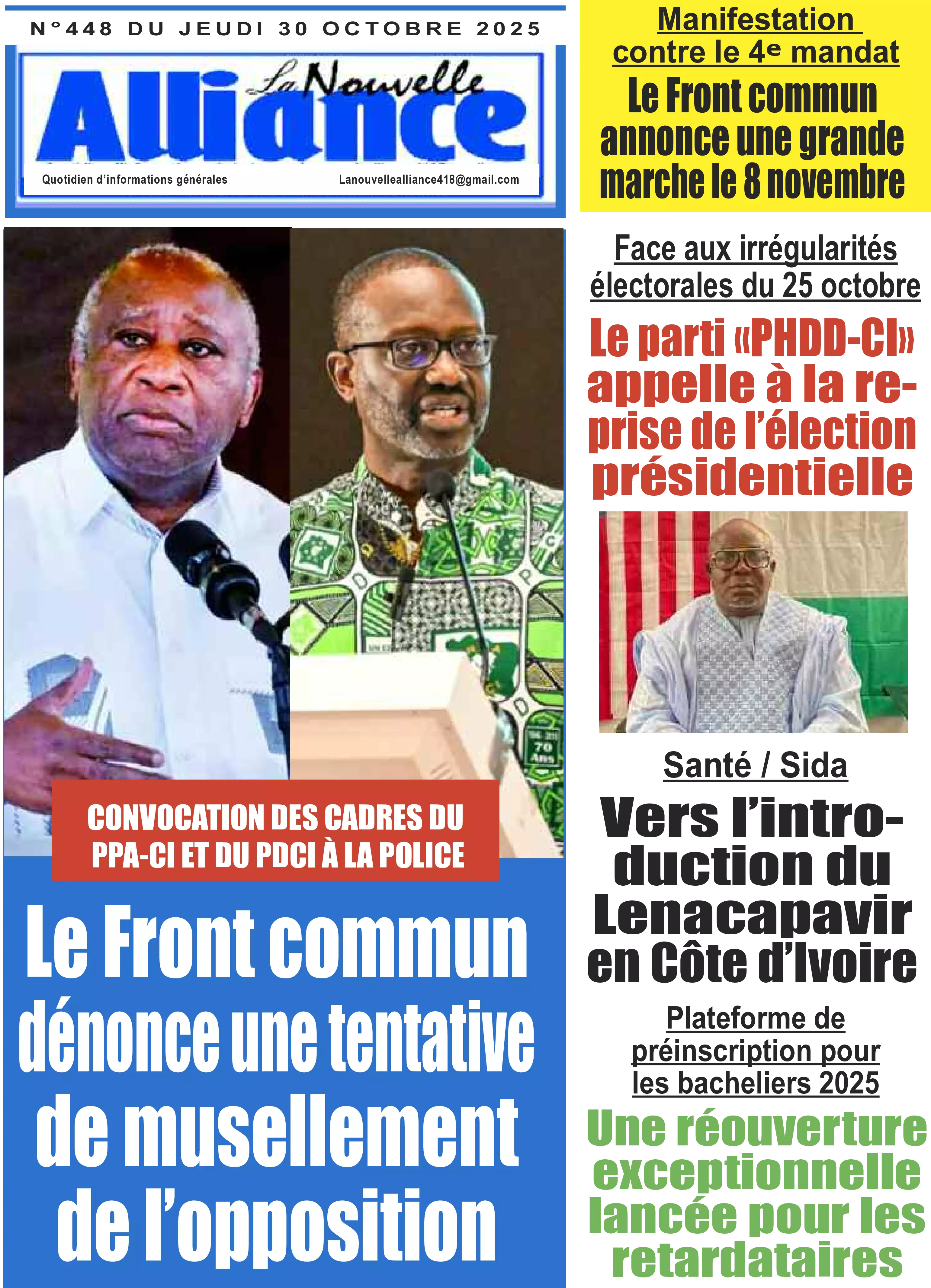 N° 448 - 2025-10-30