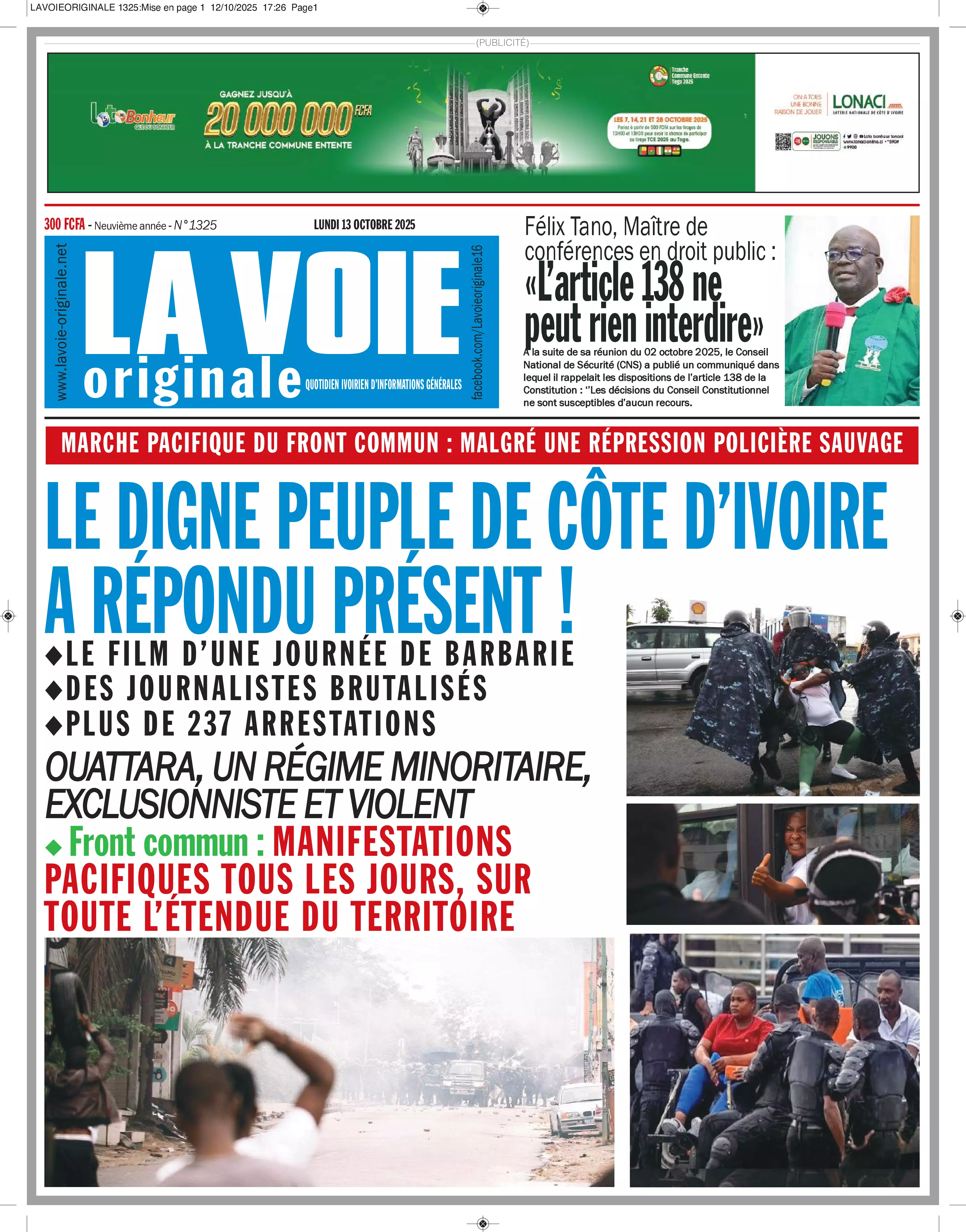 N° 1325 - 2025-10-13