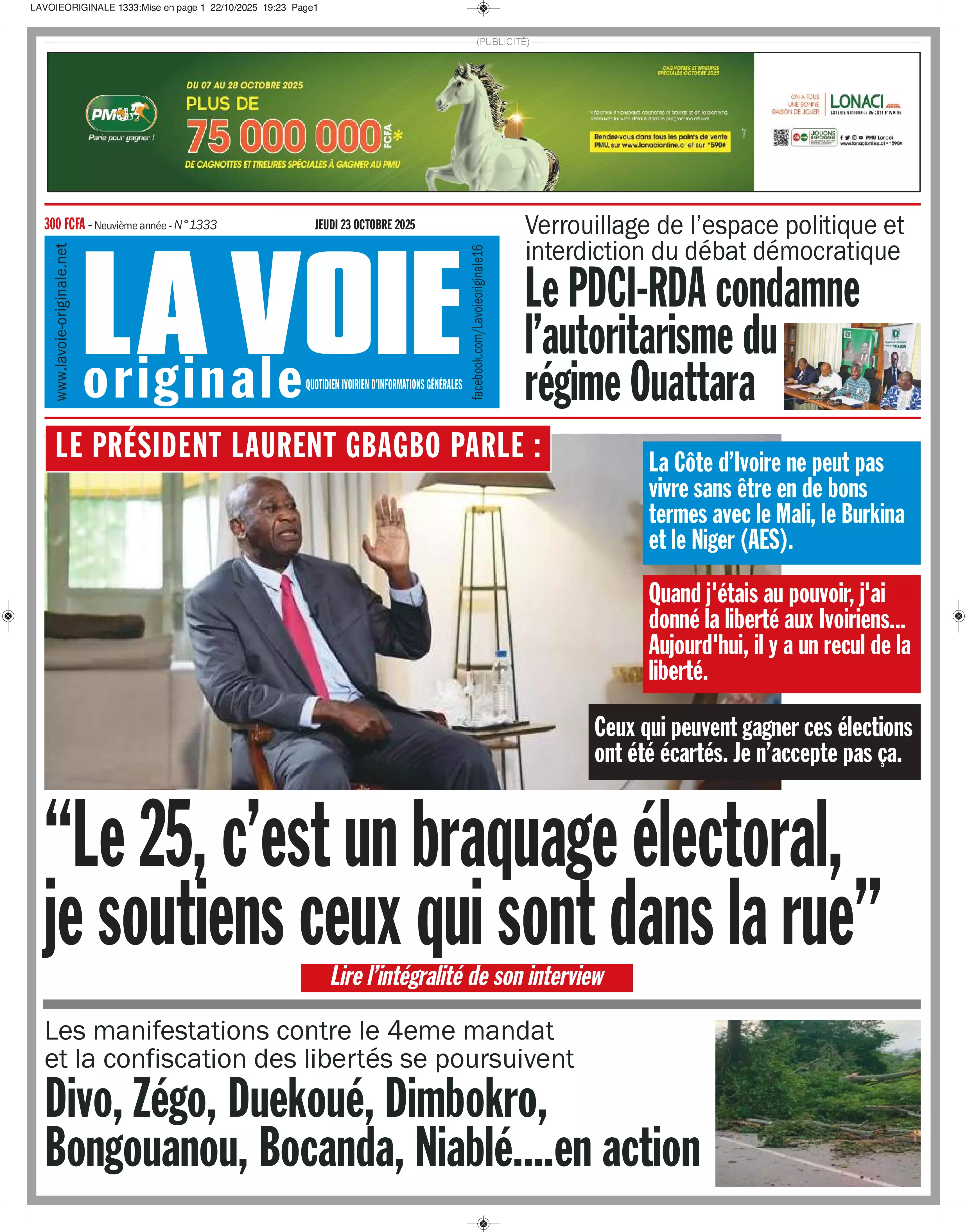 N° 1333 - 2025-10-23