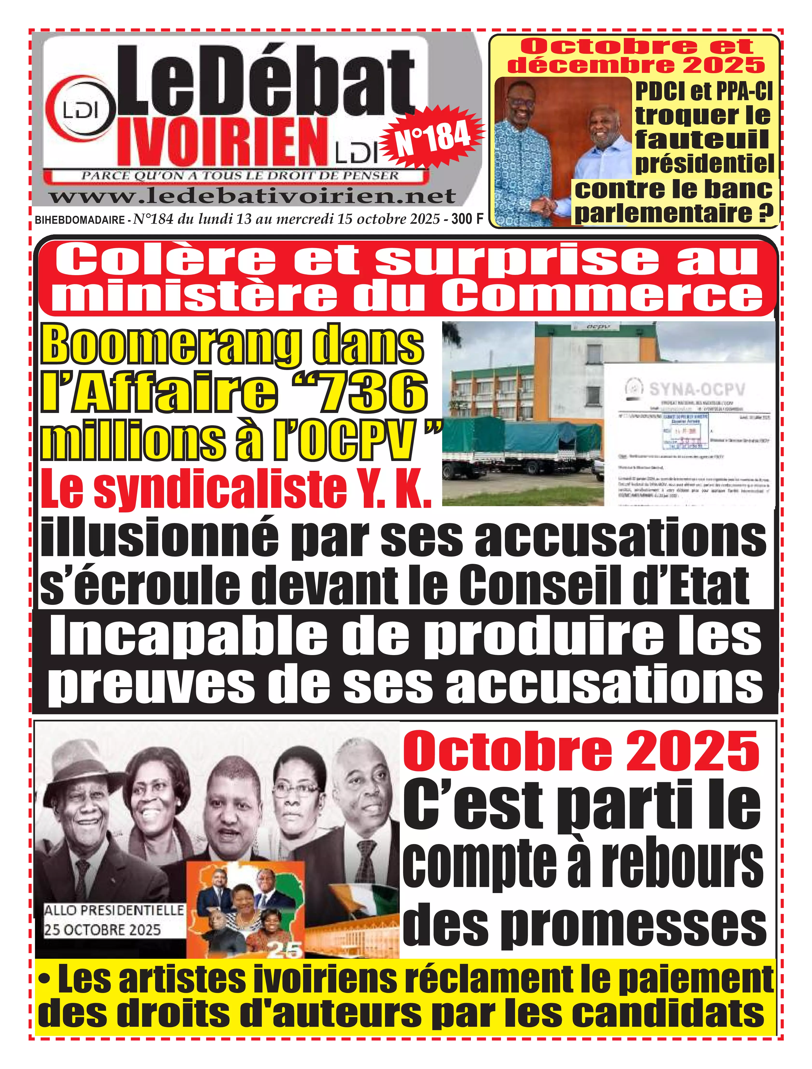 N° 184 - 2025-10-13