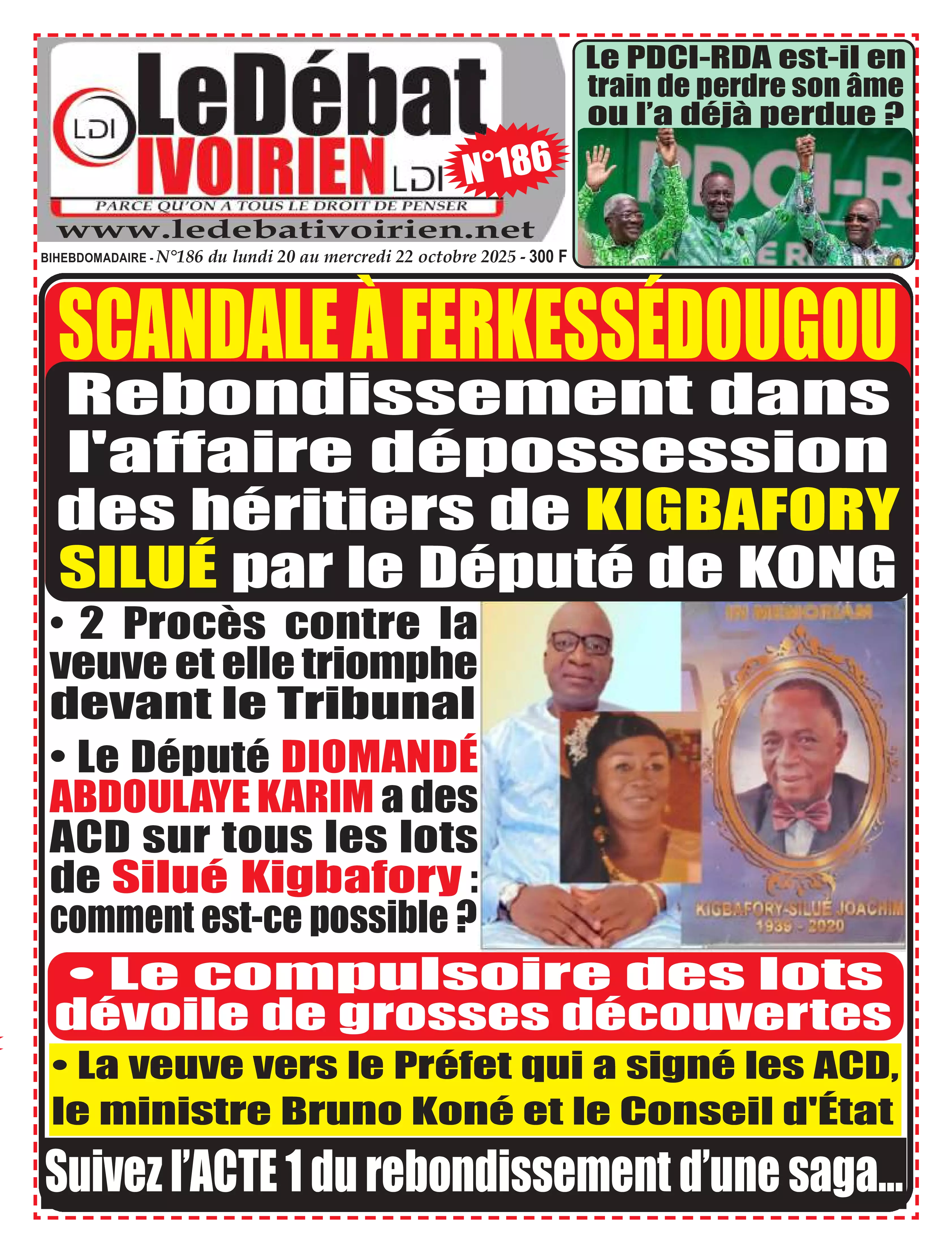 LE DEBAT IVOIRIEN N° 186