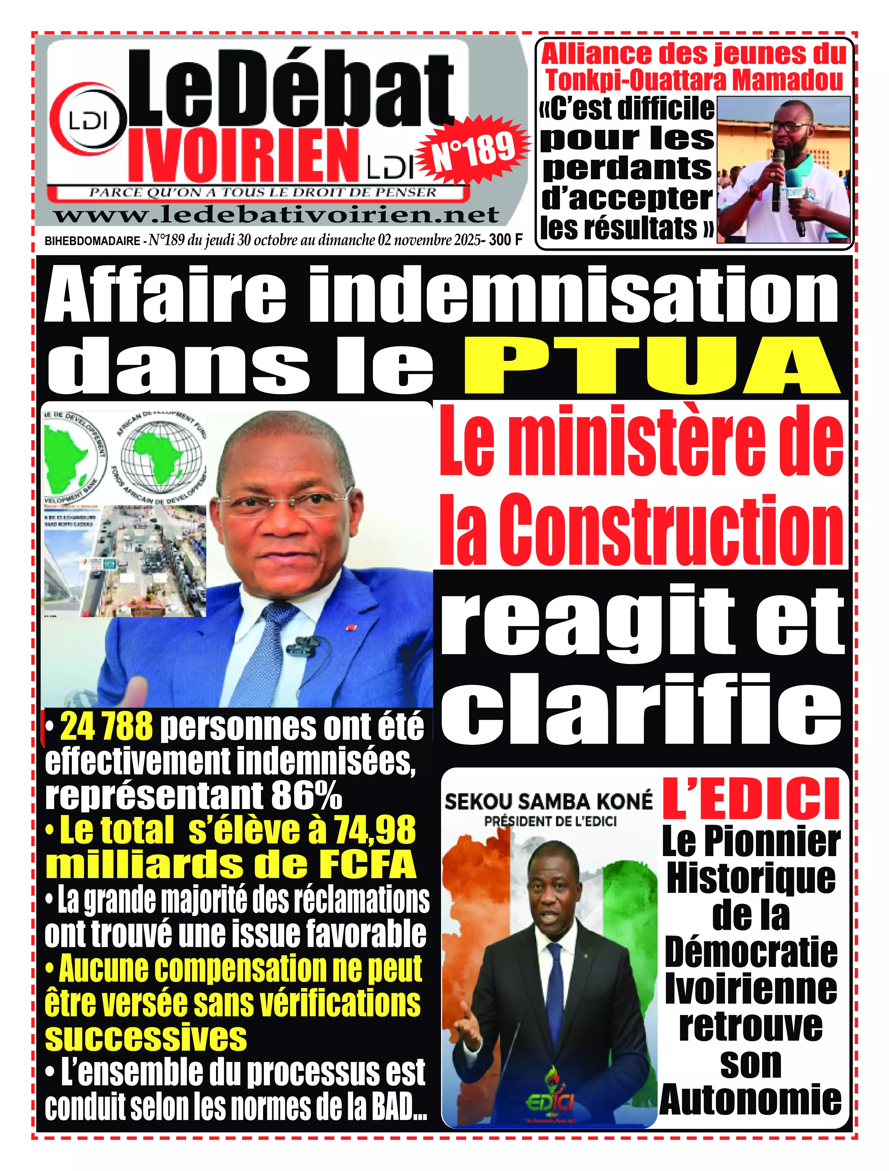 N° 189 - 2025-10-30