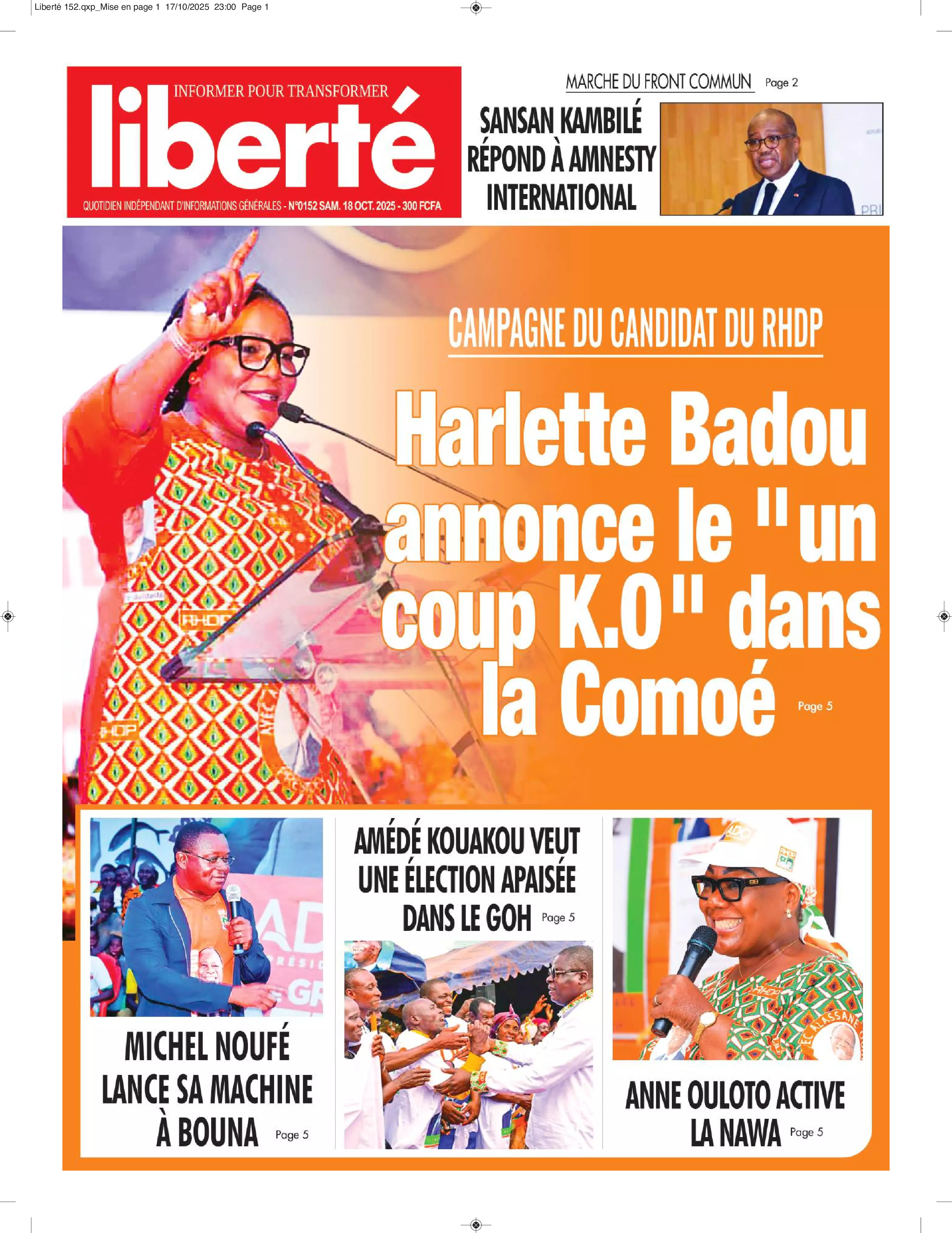 N° 152 - 2025-10-18