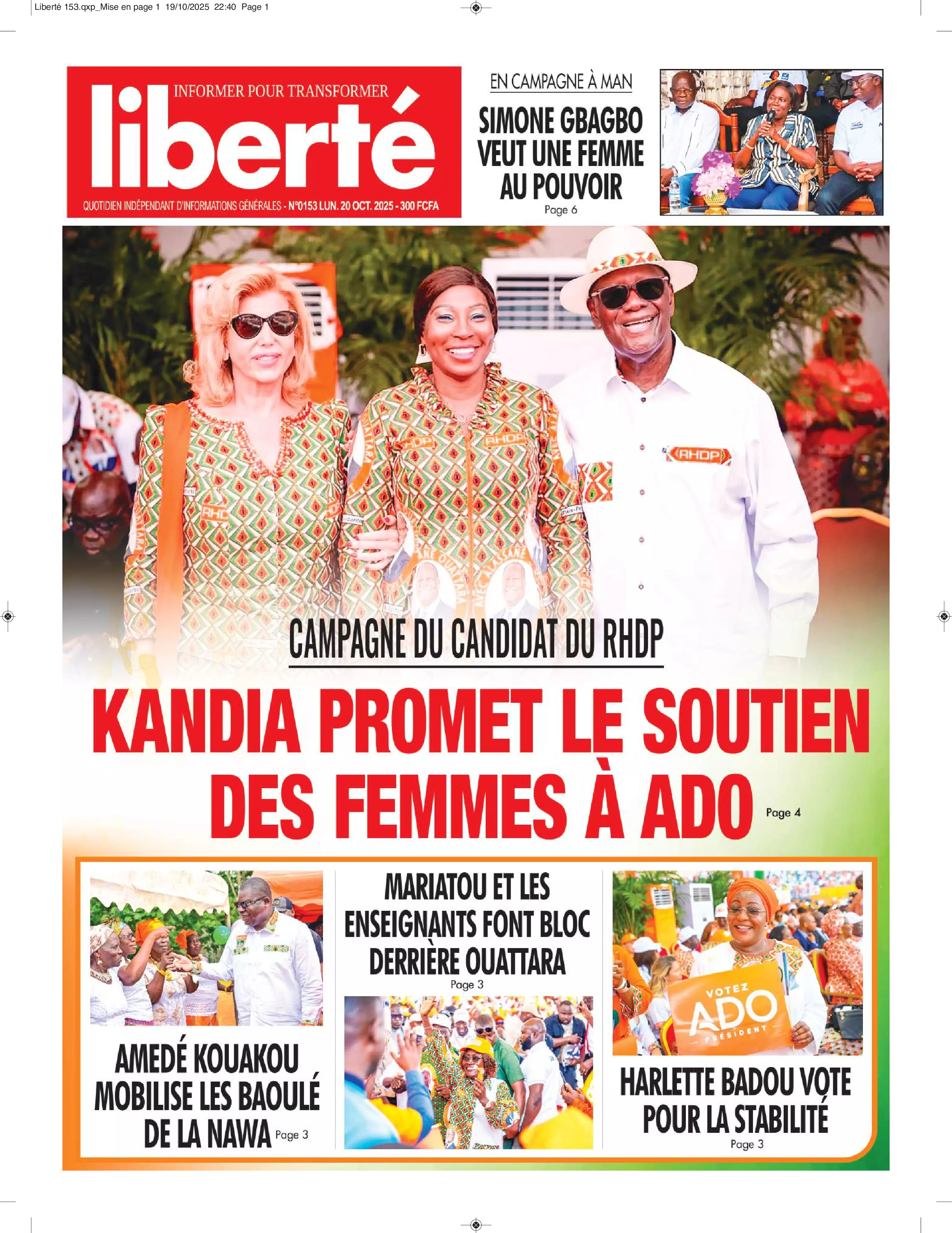 N° 153 - 2025-10-20