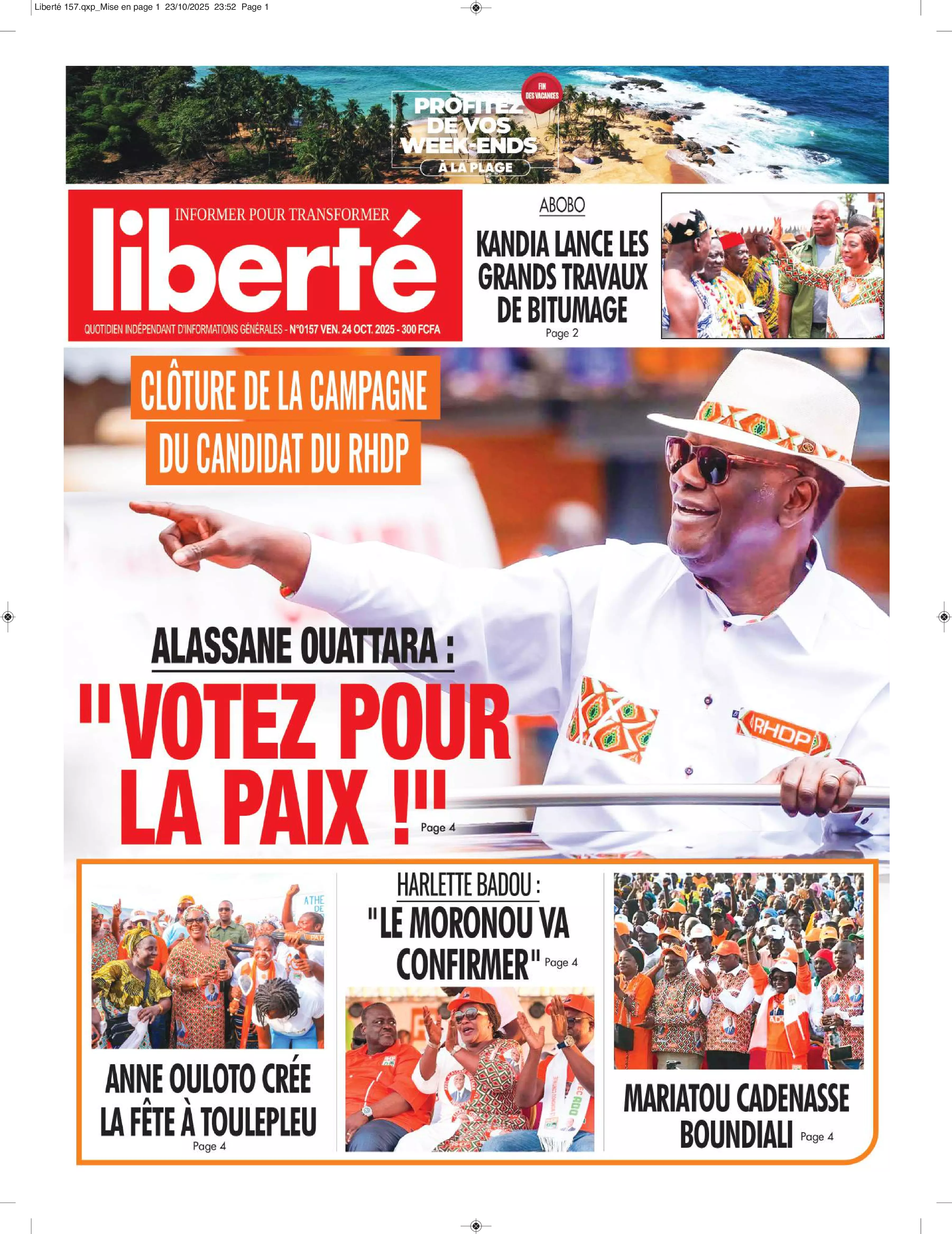 N° 157 - 2025-10-24