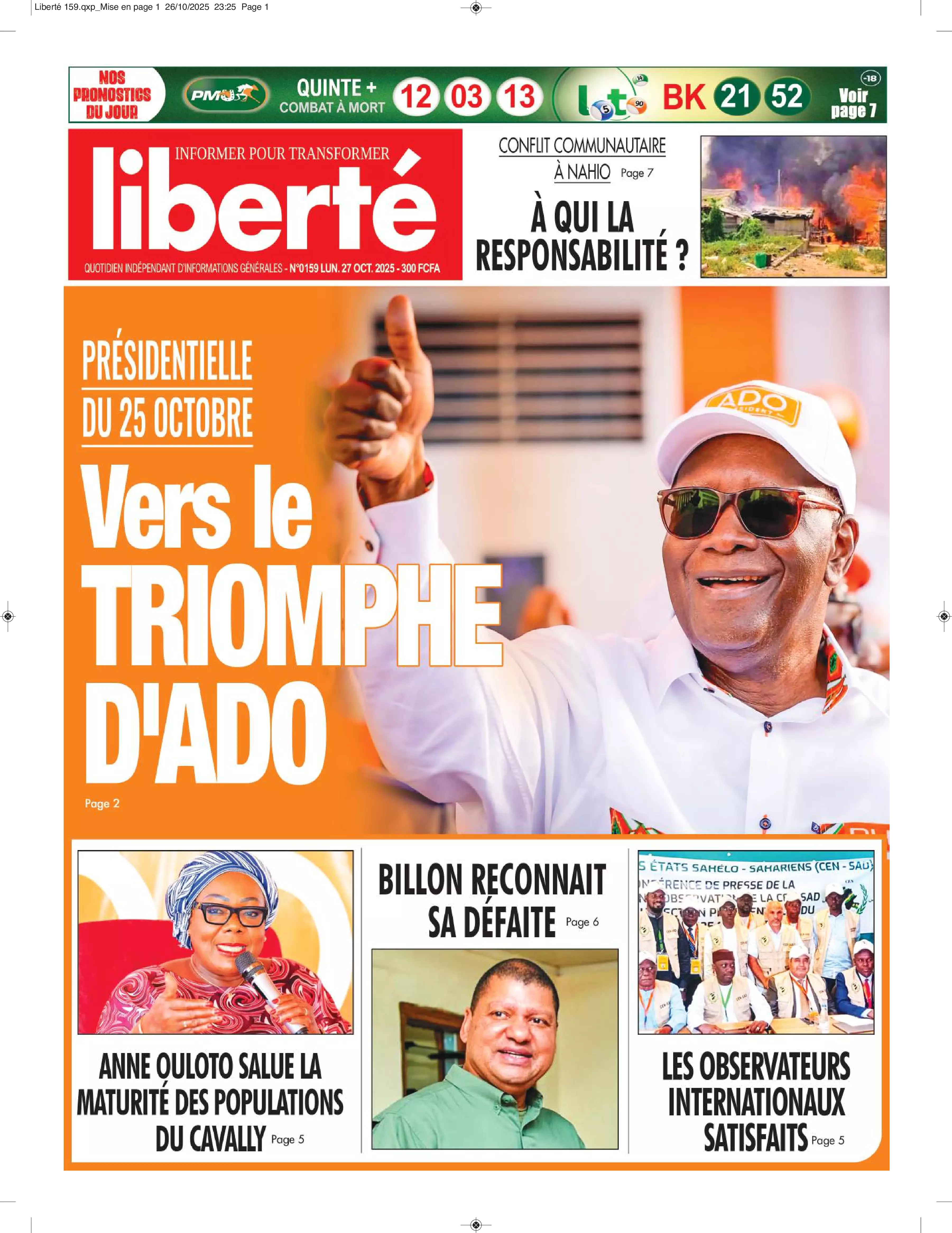 N° 159 - 2025-10-27