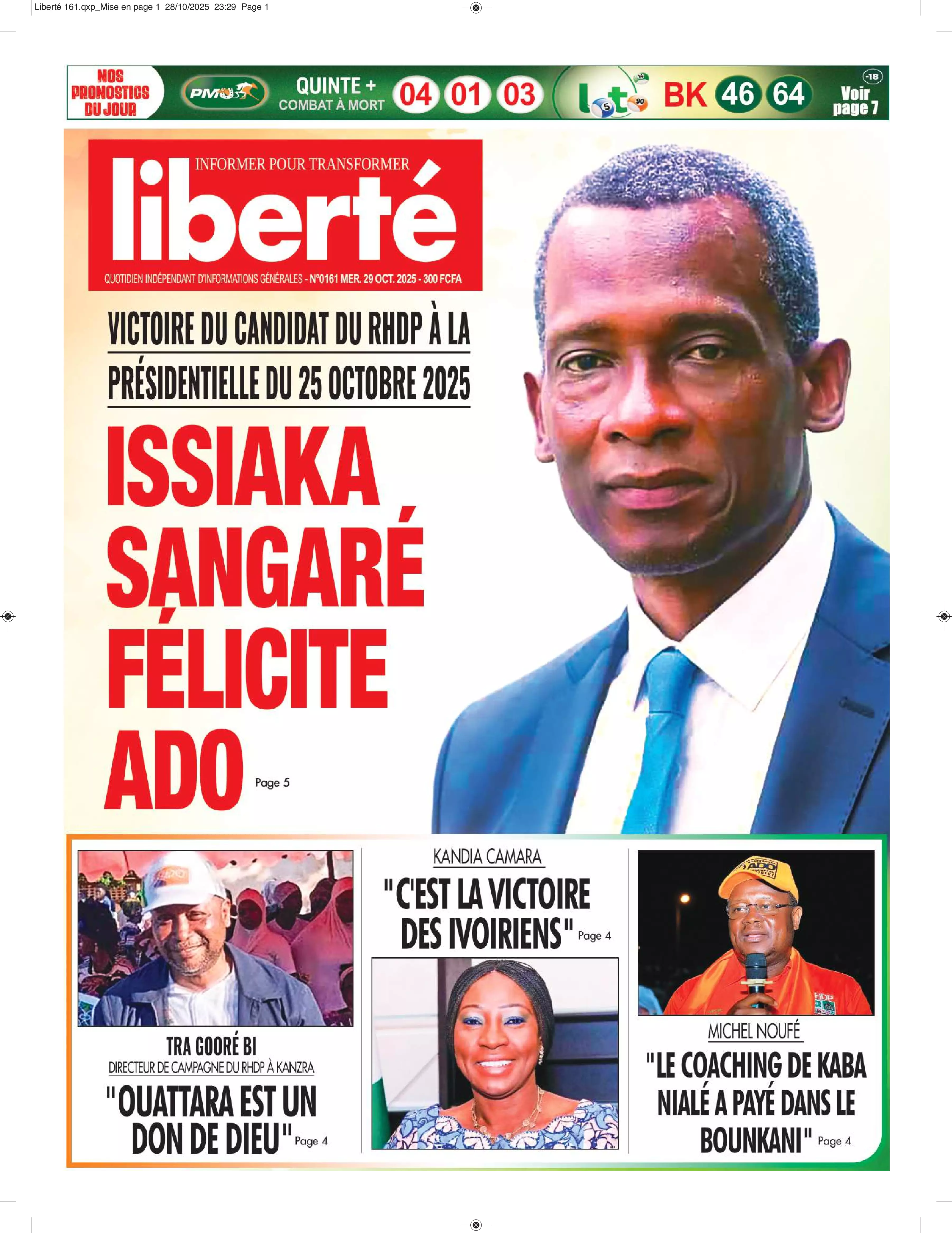 N° 161 - 2025-10-29