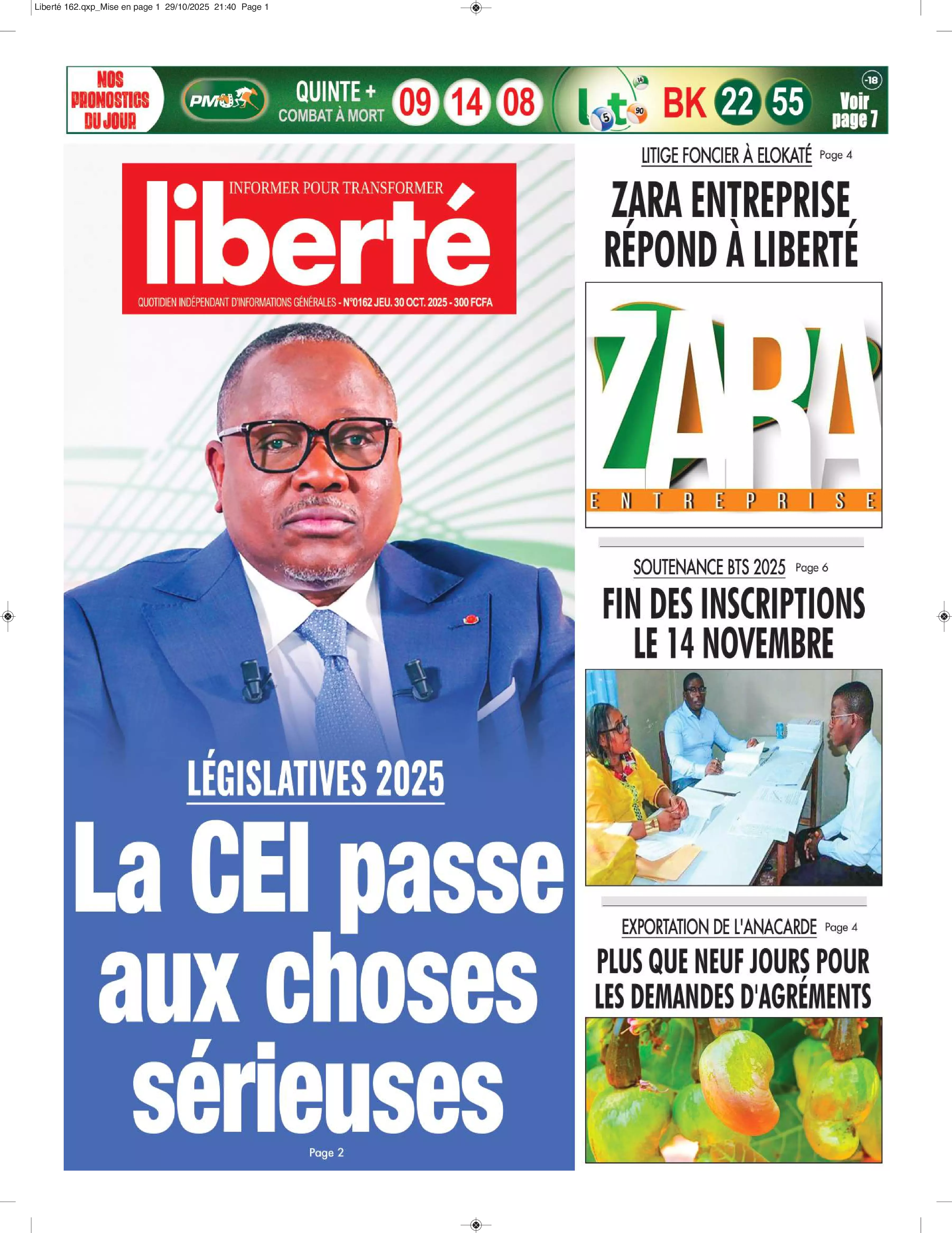 N° 162 - 2025-10-30