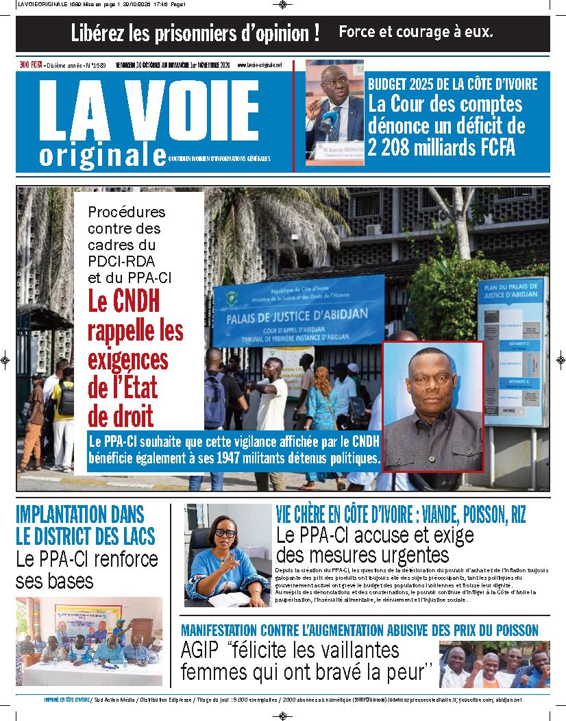 LA VOIE ORIGINALE N° 1589