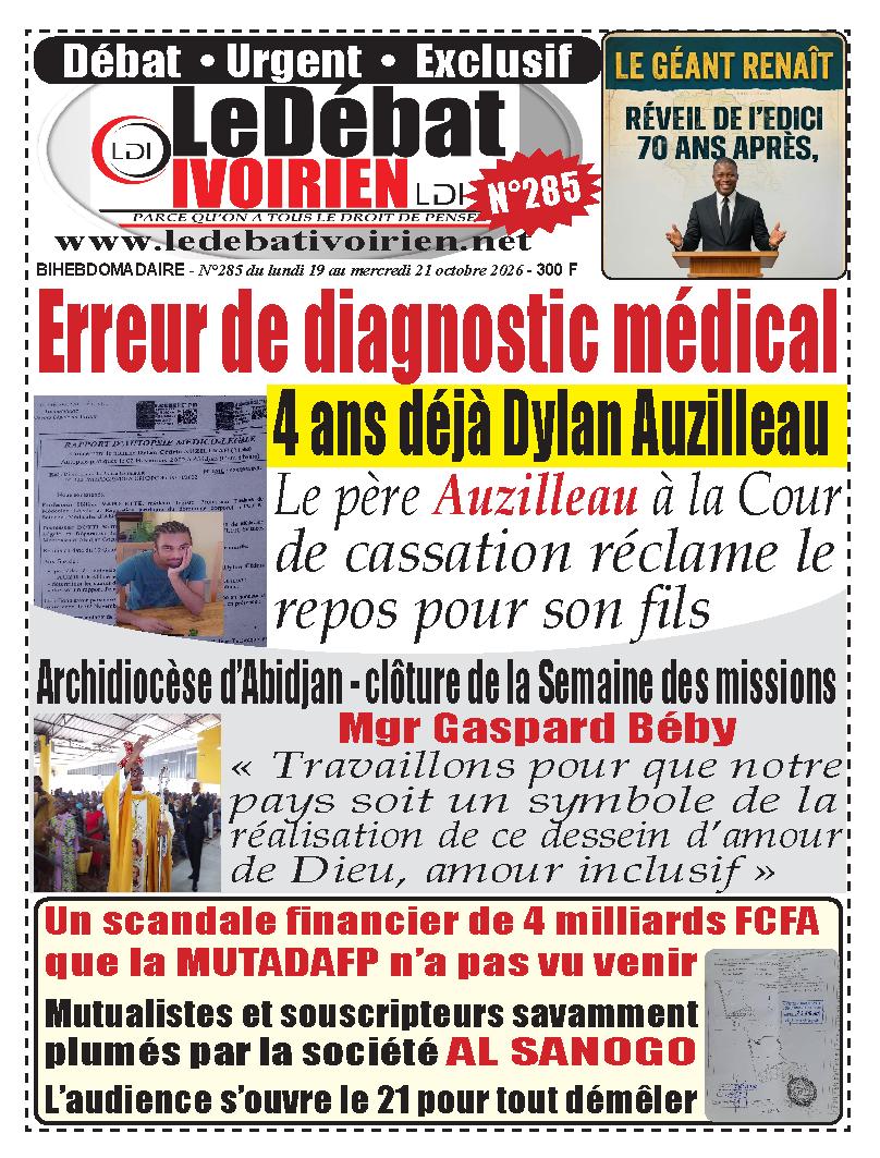 LE DEBAT IVOIRIEN N° 285