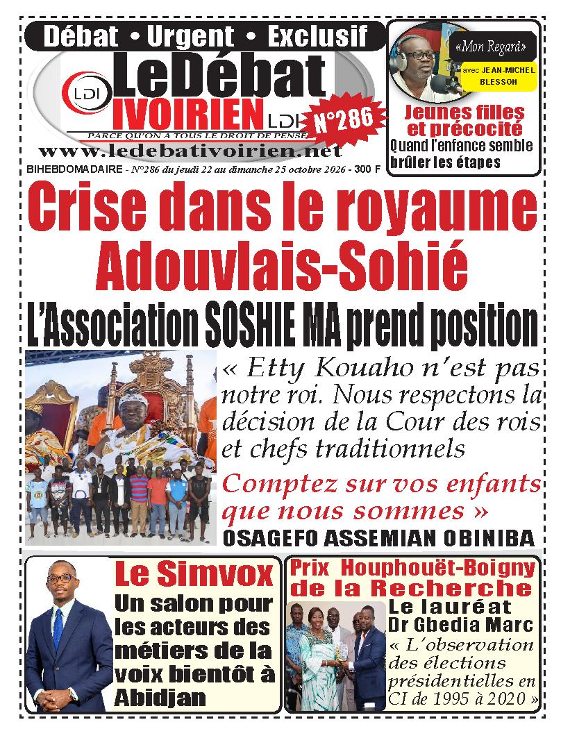 LE DEBAT IVOIRIEN N° 286
