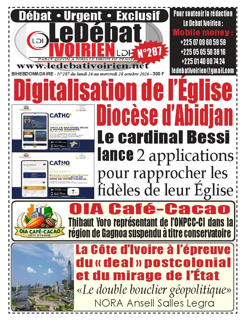 LE DEBAT IVOIRIEN N° 287