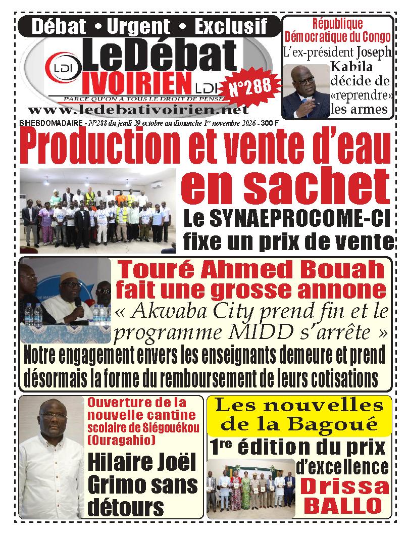 LE DEBAT IVOIRIEN N° 288