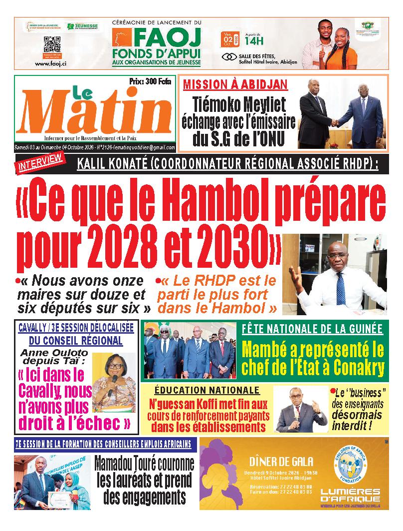 LE MATIN N° 2126