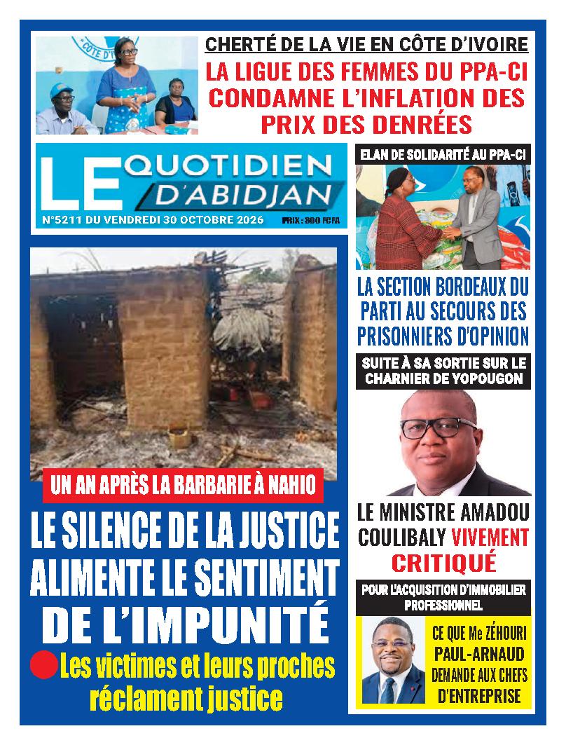 LE QUOTIDIEN DABIDJAN N° 5211
