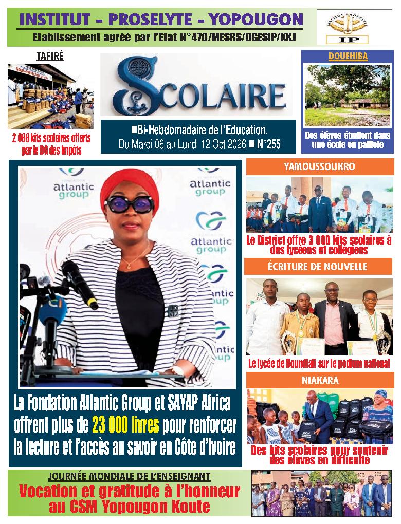 LE SCOLAIRE N° 255