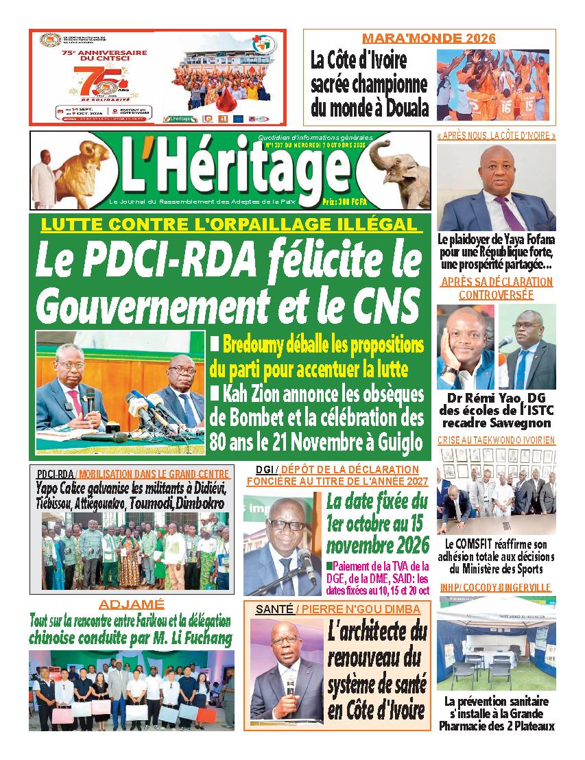 L'HERITAGE N° 1307