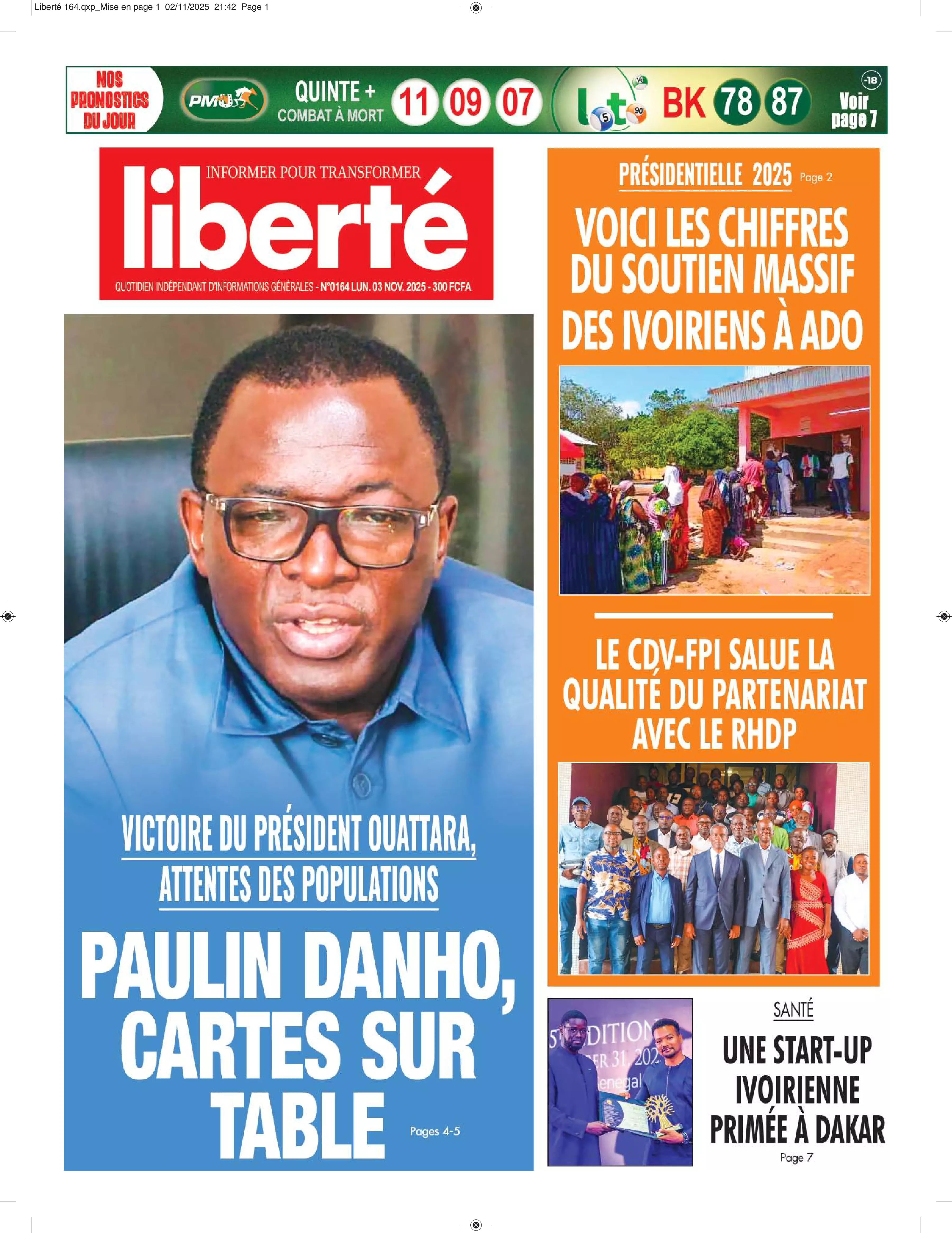 N° 164 - 2025-11-03