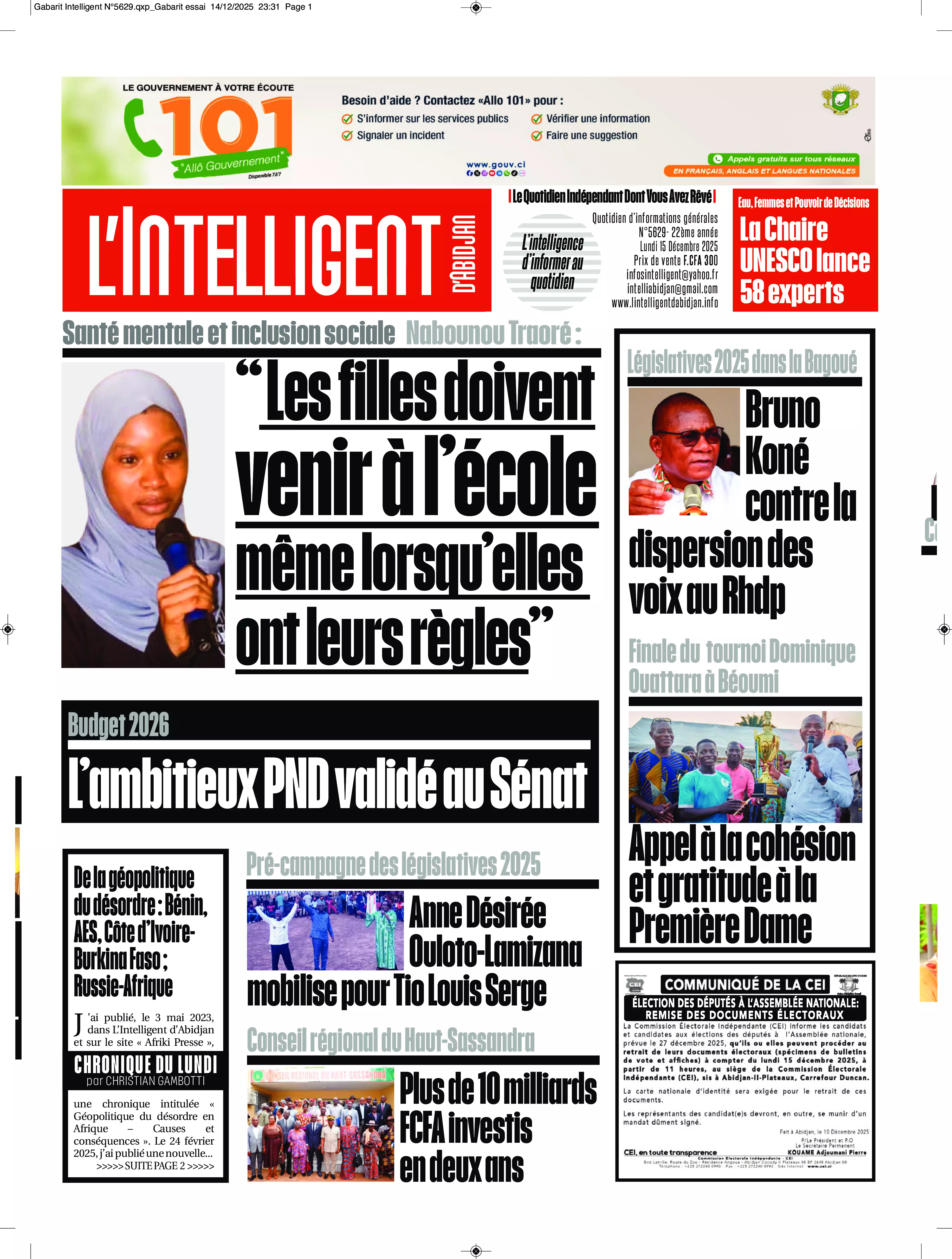 N° 5629 - 2025-12-15