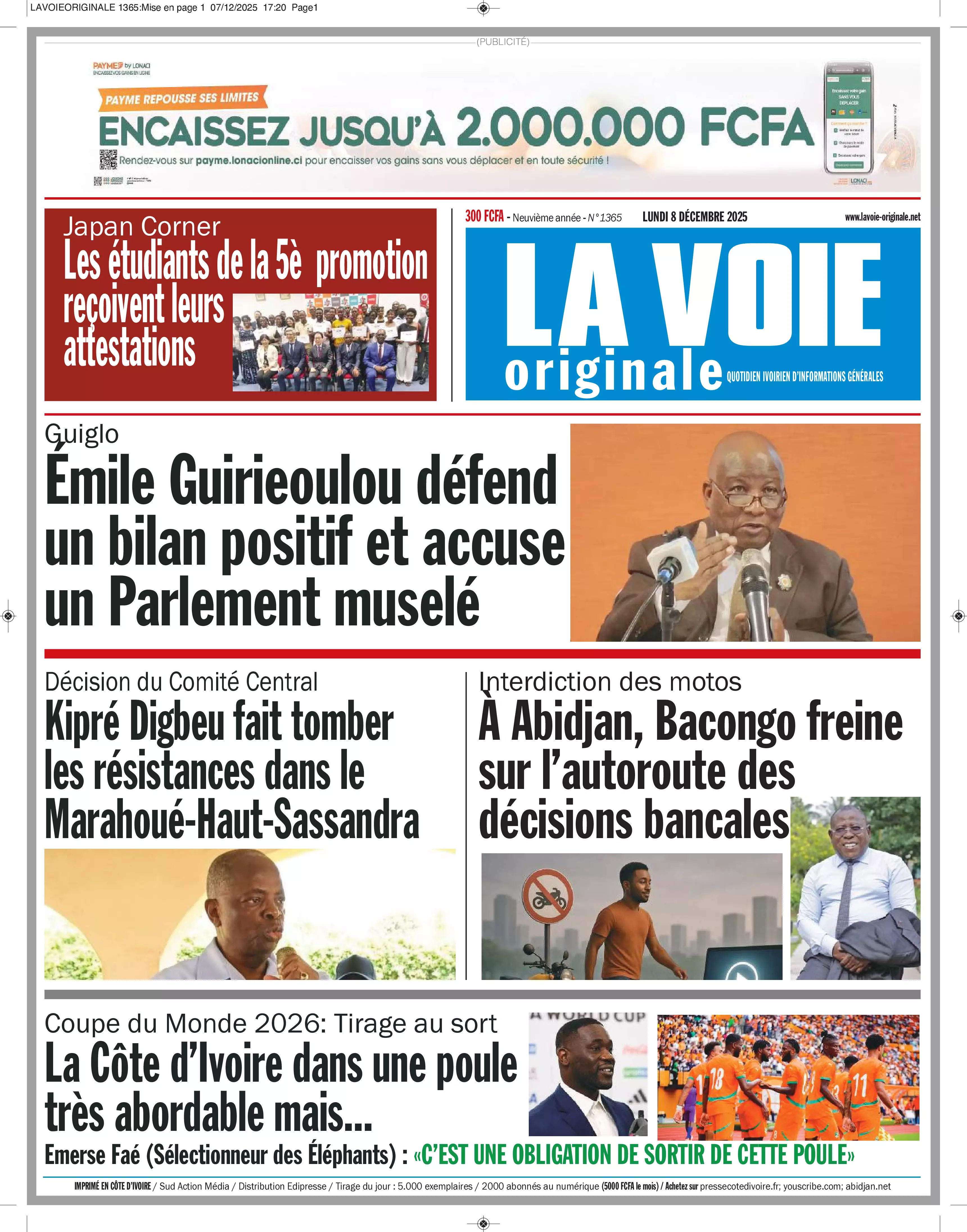 N° 1365 - 2025-12-08