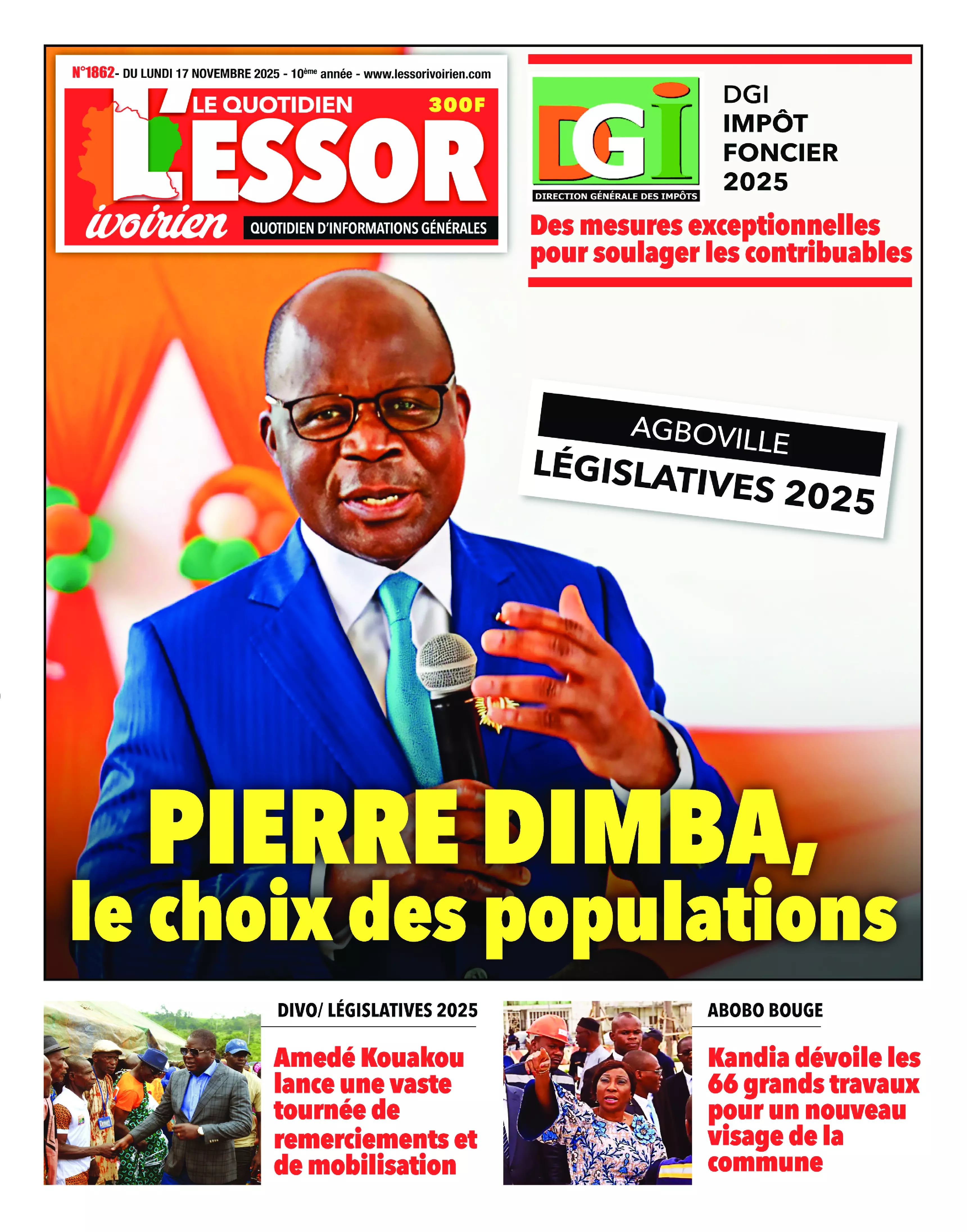 L'ESSOR IVOIRIEN N° 1862