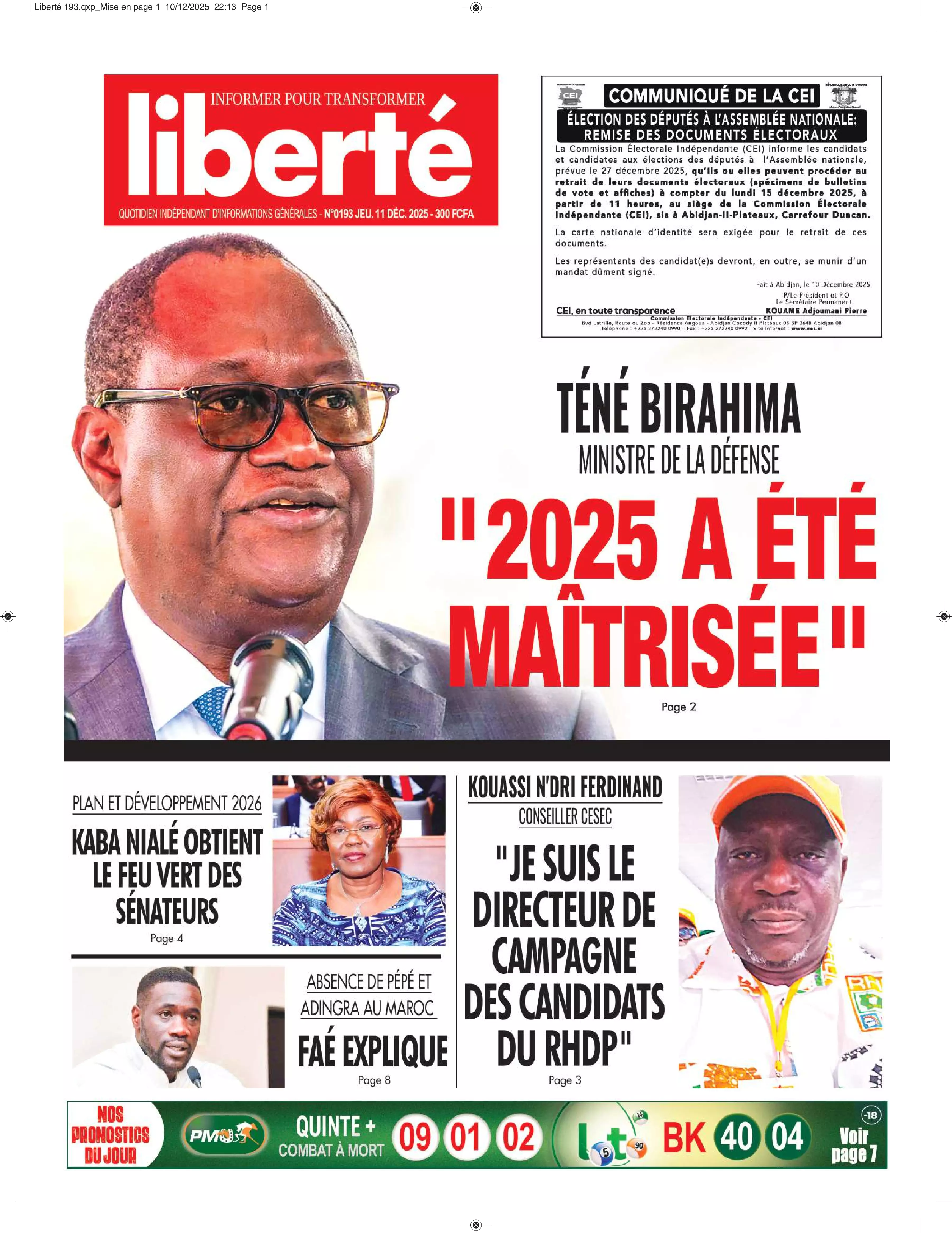 N° 193 - 2025-12-11