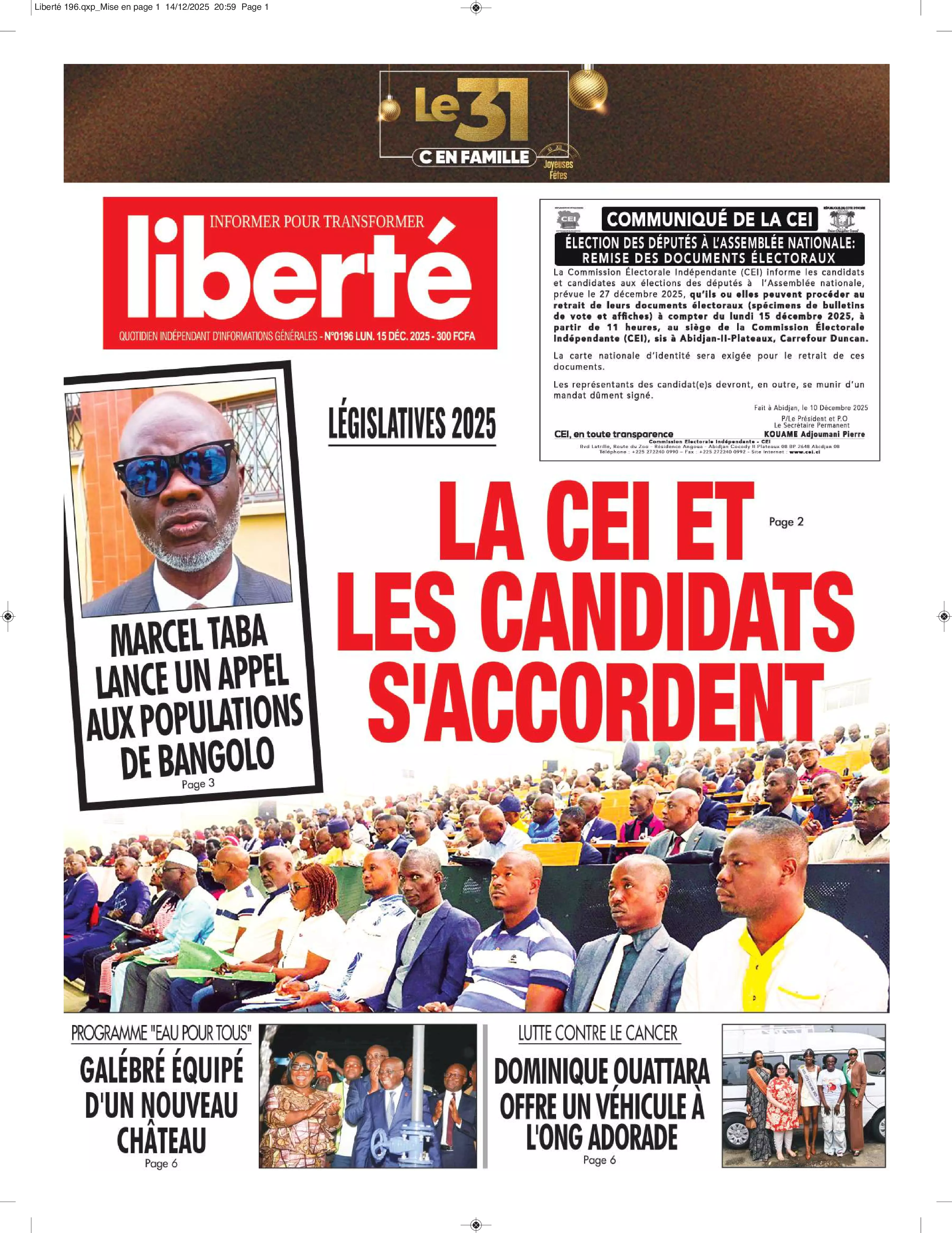 N° 196 - 2025-12-15