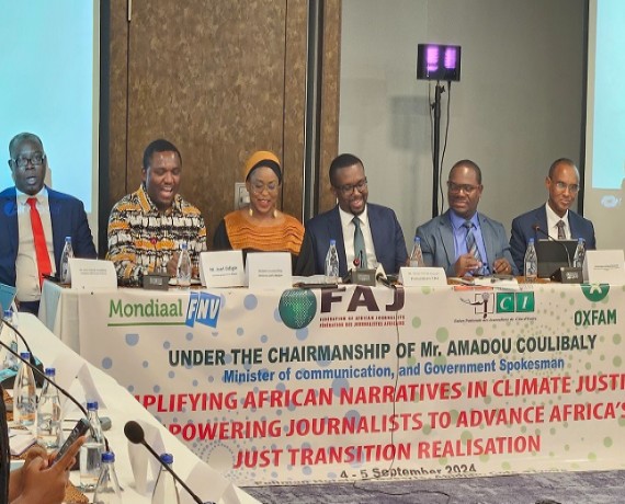 Ouverture à Abidjan du Forum africain sur la Justice climatique :  plusieurs syndicats de journalistes réfléchissent à la transition écologique en Afrique