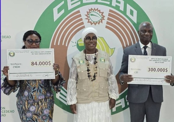 Processus électoral en Côte d’Ivoire : la CEDEAO octroie plus de 200 millions FCFA à la CEI et au CNDH pour la formation des superviseurs