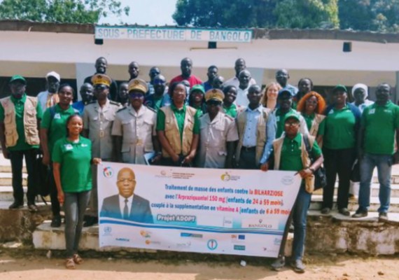 Lancement de la campagne intégrée de lutte contre la bilharziose et la carence en vitamine A chez les enfants à Bangolo