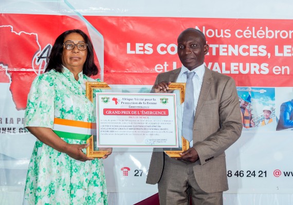 Prix d'honneur Alassane Ouattara d'excellence en développement urbain et infrastructures communales 2026 : Kassoum Bakayoko distingué