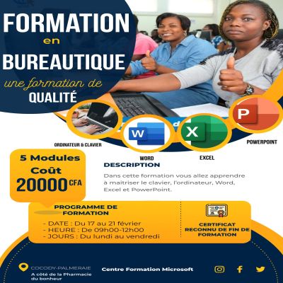 Formation complÈte – maitrise d’ordinateur & clavier – word – excel – powerpoint